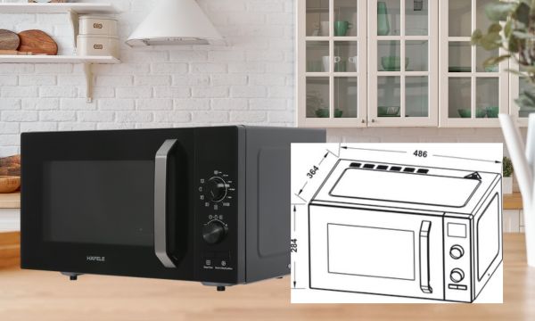 Kích thước lò vi sóng Hafele để bàn