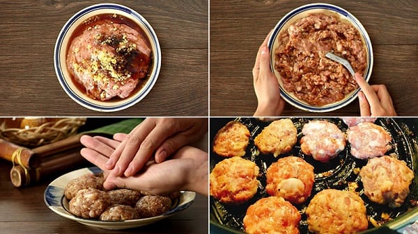 Ướp thịt làm bún chả bằng nồi chiên không dầu