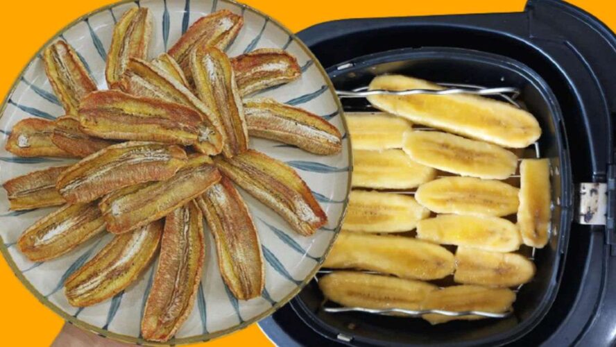 Cách làm chuối sấy bằng nồi chiên khồng dầu
