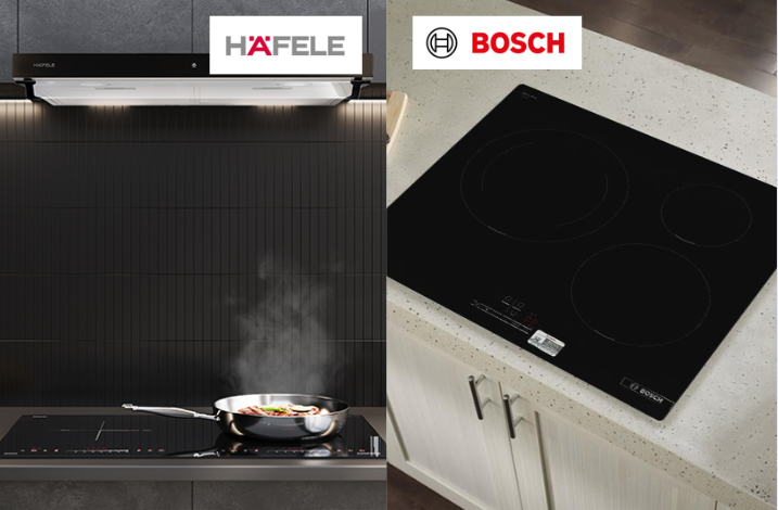 So sánh bếp từ Hafele và Bosch 2 Hafele & Bosch – hai ông lớn đến từ Đức