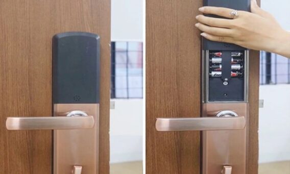 khóa Häfele được trang bị hệ thống pin bền bỉ, tiết kiệm năng lượng