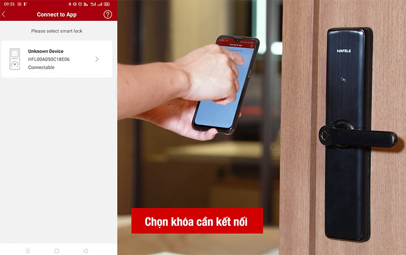 Khóa Hafele mở từ xa