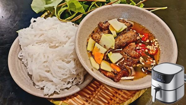 Làm bún chả nồi chiên không dầu