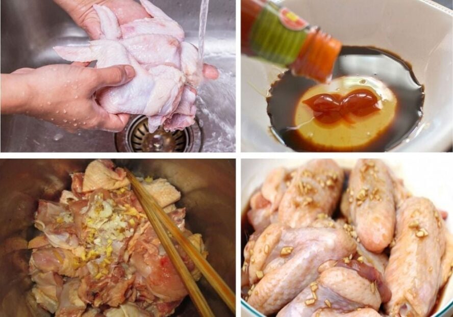 Nướng cánh gà bằng nồi chiên không dầu