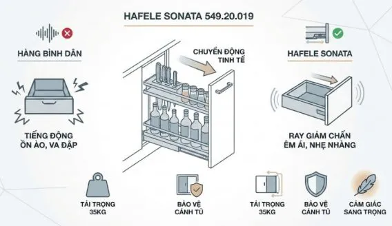 Ray trượt giảm chấn