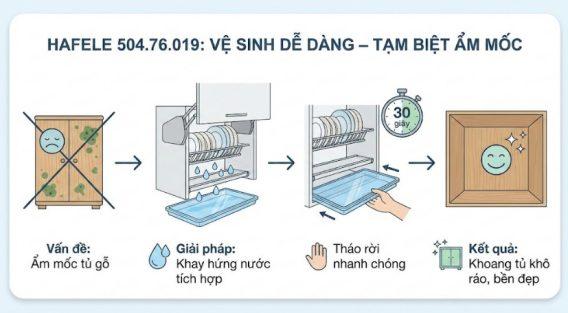 Vệ sinh dễ dàng