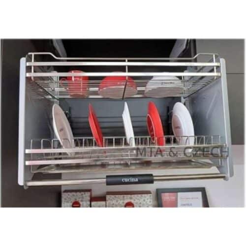 Ảnh thực tế bộ rổ bát đĩa Hafele Lento 504.76.012 800mm