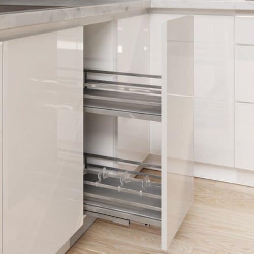 Bộ rổ gia vị Hafele Omero 549.20.825 400mm 4 Ảnh thực tế bộ rổ gia vị Hafele Omero 549.20.825 400mm