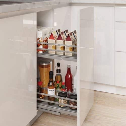 Bộ rổ gia vị Hafele Omero 549.20.825 400mm 5 Ảnh thực tế bộ rổ gia vị Hafele Omero 549.20.825 400mm