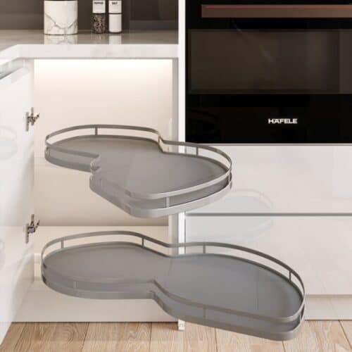 Ảnh thực tế bộ rổ góc Hafele Olla Move 541.01.804 (phải)