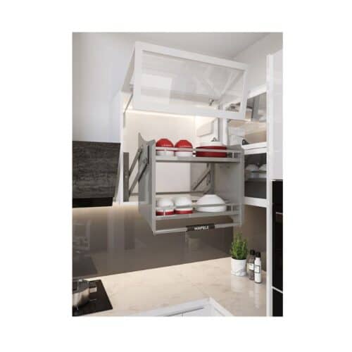 Ảnh thực tế bộ rổ nâng hạ Hafele Oria 504.76.507 800mm