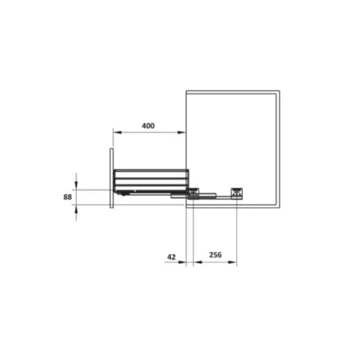 Giá bát đĩa Hafele 549.08.003 600mm 5 Bộ rổ bát đĩa Hafele 549.08.003 600mm