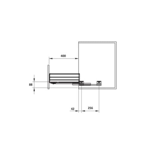 Giá bát đĩa Hafele 549.08.011 700mm 5 Bộ rổ bát đĩa Hafele 549.08.011 700mm