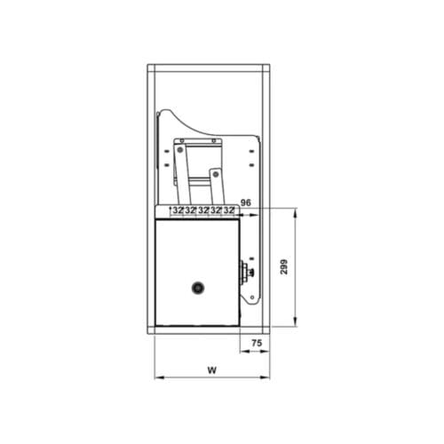 Bộ rổ bát đĩa Hafele Lento 504.76.012 800mm