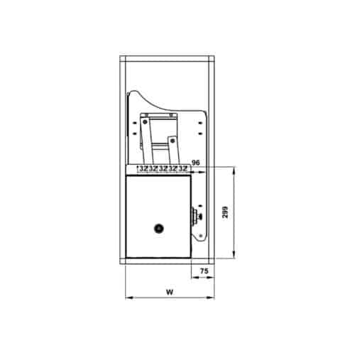 Bộ rổ bát đĩa Hafele Lento 504.76.142 800mm