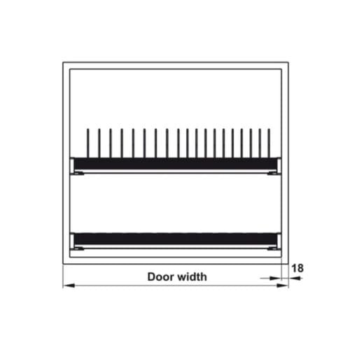 Bộ rổ bát đĩa Hafele Presto 544.40.003 600mm 4 Bộ rổ bát đĩa Hafele Presto 544.40.003 600mm