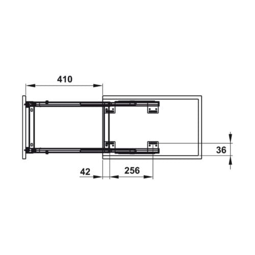 Bộ rổ dao thớt, chai lọ Hafele Sonata 549.20.415 3 Bộ rổ dao thớt, chai lọ Hafele Sonata 549.20.415