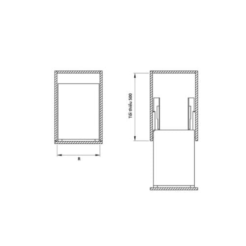 Bộ rổ gia vị Hafele Sonata 549.20.039 350mm