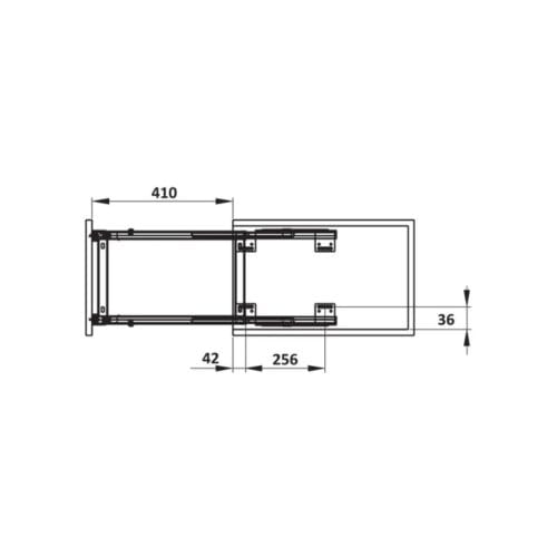 Bộ rổ gia vị Hafele Sonata 549.20.039 350mm