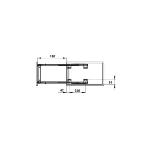 Bộ rổ gia vị Hafele Sonata 549.20.040 400mm 6 Bộ rổ gia vị Hafele Sonata 549.20.040 400mm