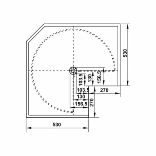 Bộ rổ góc xoay 270 độ Hafele Mezzo 548.37.011