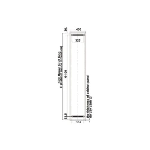Bộ rổ kéo Hafele Kara Pull 595.80.803 400mm