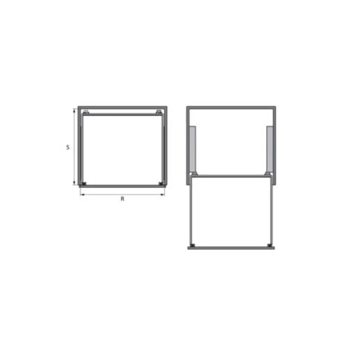 Bộ rổ xoong nồi Hafele Cappella 549.08.023 600mm 6 Bộ rổ xoong nồi Hafele Cappella 549.08.023 600mm