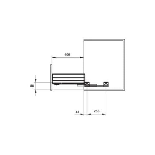 Bộ rổ xoong nồi Hafele Cappella 549.08.023 600mm 7 Bộ rổ xoong nồi Hafele Cappella 549.08.023 600mm