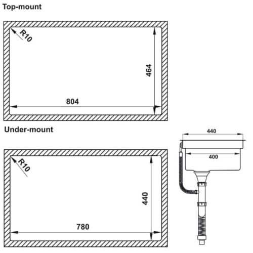 Chậu rửa bát Hafele HS21-SSN1S90 567.94.020