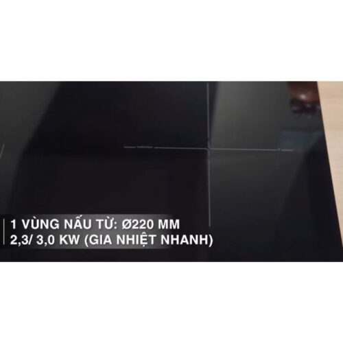 Kích thước vùng nấu từ Hafele HC-M772D 536.61.695 kết hợp hồng ngoại