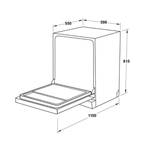 Máy rửa bát âm tủ Hafele HDW-FI60AB 538.21.330 8 Hình ảnh 3d Häfele HDW-FI60AB 538.21.330