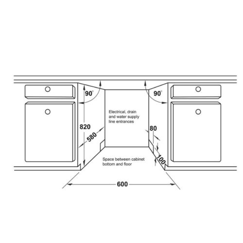 Máy rửa bát âm tủ Hafele HDW-FI60AB 538.21.330 7 Hình ảnh 3d Häfele HDW-FI60AB 538.21.330