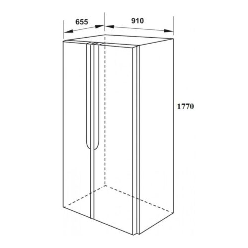 Kích thước máy rửa bát Häfele HF-SB5321FB 534.14.021