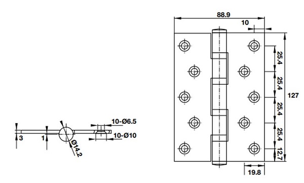 Kích thước Hafele 926.25.104