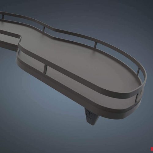 Rổ góc LeMans II 4 khay màu đen xoay trái Hafele 541.29.483 4 Ảnh rổ góc LeMans II 4 khay màu đen xoay trái Hafele 541.29.483