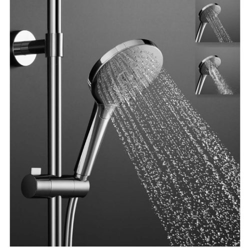 Ảnh thực tế bộ sen tay Airsense 120R kết hợp thanh trượt Hafele 495.60.684