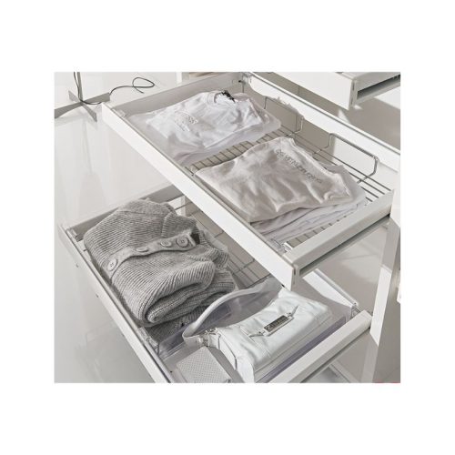 Ảnh thực tế của rổ kéo móc vào khung kéo 305mm Hafele 805.83.105