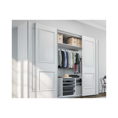 Ảnh thực tế của phụ kiện cửa trượt tủ Slido Space Air Hafele 406.78.026