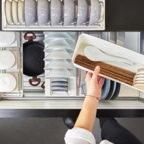 Giá bát đĩa 600mm Hafele 545.14.926 5 Ảnh thực tế rổ đựng bát đĩa 600mm Hafele 545.14.926