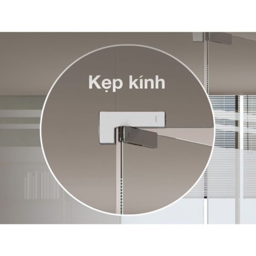 Kẹp kính chữ L bằng nhôm Häfele DIY 489.81.041 3 Hình ảnh kẹp kính Hafele 489.81.041