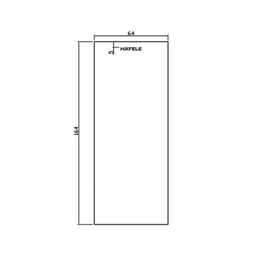Kích thước bas hộp cho cửa mở xoay mở phải Hafele 981.59.030