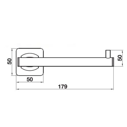 Kích thước giá treo giấy vệ sinh Hafele 580.41.540