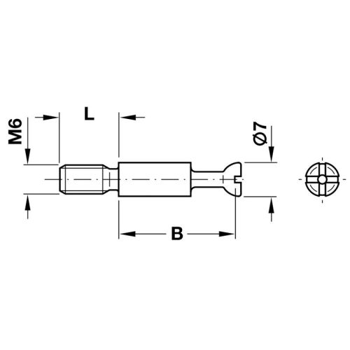 Ốc liên kết Ixconnect Minifix 15 ván dày 12mm Hafele 262.27.941 3 Kích thước ốc liên kết Ixconnect Minifix 15 ván dày 12mm Hafele 262.27.941