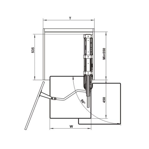 Tủ đồ khô Hafele Kosmo Kara Vario 595.82.815 6 Kích thước Tủ đồ khô Hafele Kosmo Kara Vario 595.82.815