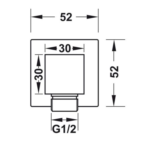 Lắp đặt bộ tiếp nước dạng vuông Hafele 485.60.009