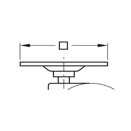 Thông kế của bánh xe đôi 60mm chụ tải 55kg Hafele 660.10.321