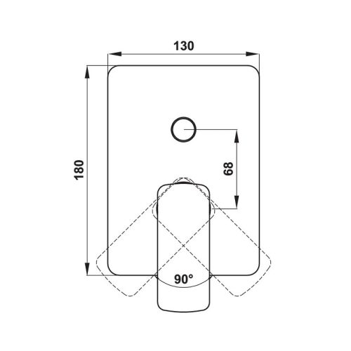 Bộ trộn âm 2 đường nước Kobe Hafele 589.15.037 4 Thông số Bộ trộn âm 2 đường nước Kobe Hafele 589.15.037