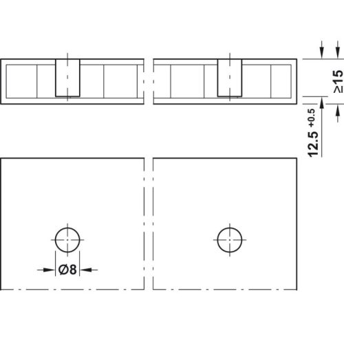 Phụ kiện kết nối Ixconnect SC 8/25 Hafele 262.11.111 4 Thông số kĩ thuật phụ kiện kết nối Ixconnect SC 8/25 Hafele 262.11.111
