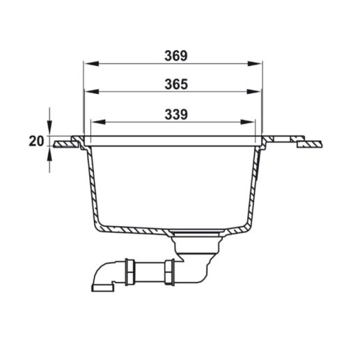 Chậu rửa bát đá 1 hố Hafele Essence HS22-GEN1S60M 577.25.520 5 Thông số kỹ thuật chậu rửa bát đá 1 hố Hafele Essence HS22-GEN1S60M 577.25.520