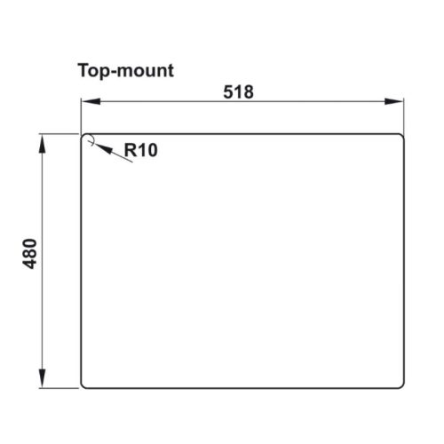 Thông số kỹ thuật chậu rửa bát đá 1 hố Hafele ESSENCE HS22-GEN1S60S 577.25.300